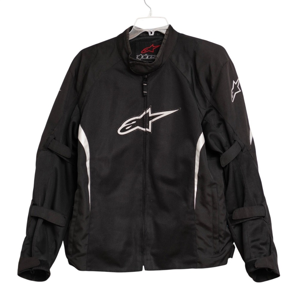 Alpinestars Air Men 3XL Black Textile Motorcycle Protective Padded Riding Jacket